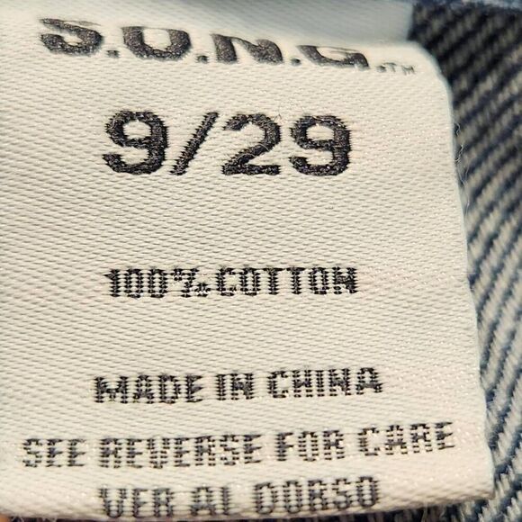 S.o.n.g. low rise slouchy hippo jean wide leg blue denim 9/29 New - Picture 9 of 11